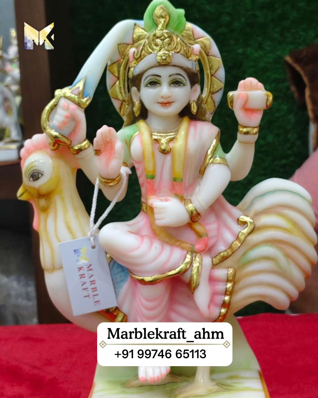 Bahuchar Mata 12'' Marble Dust