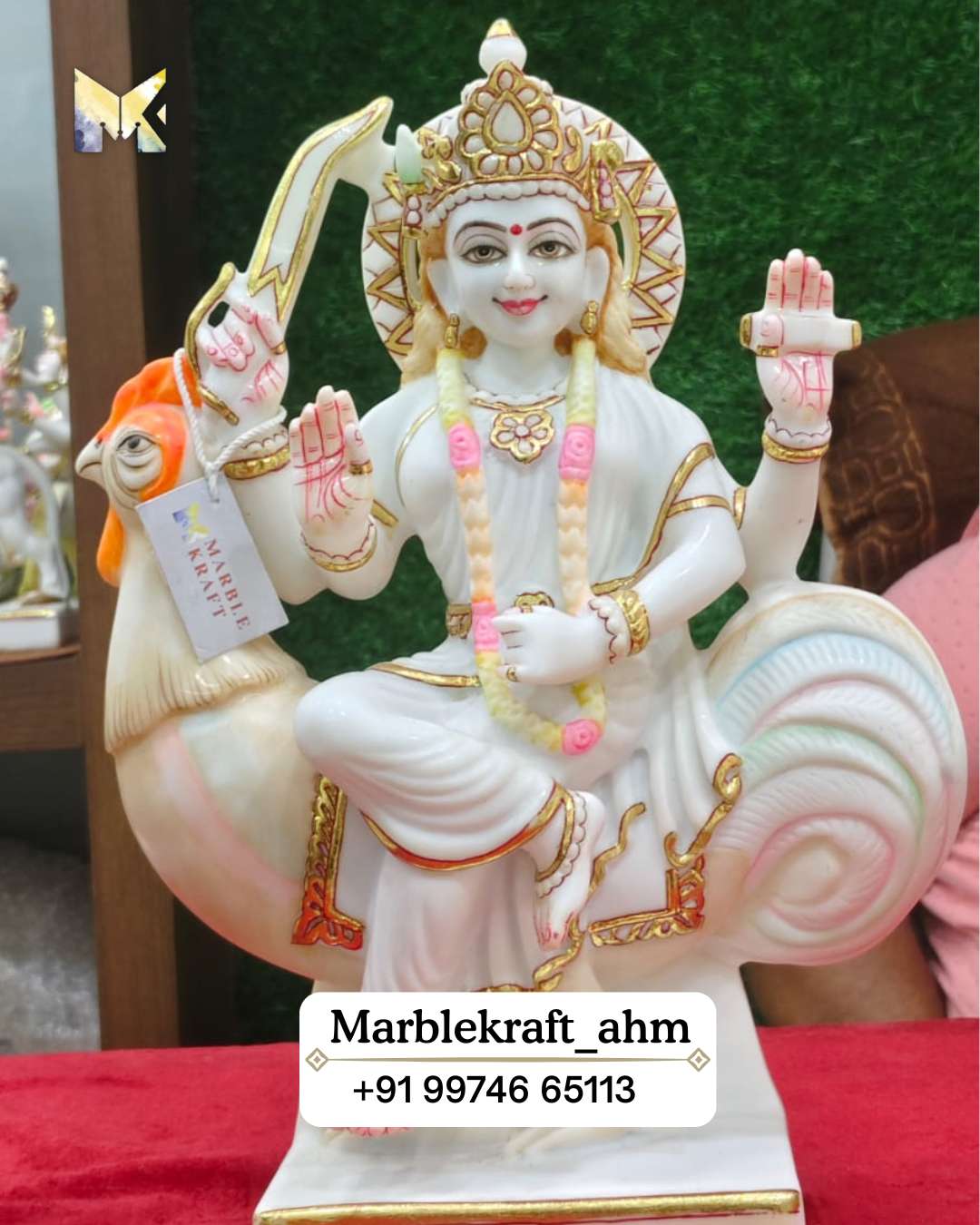 Bahuchar Mata 15'' Marble Dust