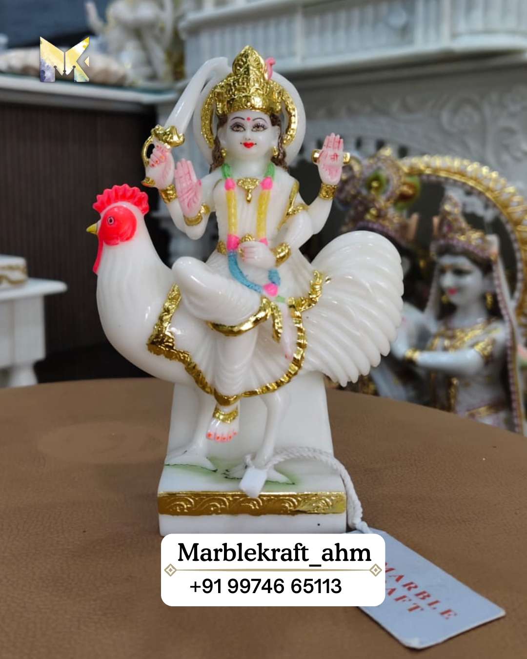 Bahuchar Mata 6'' Marble Dust