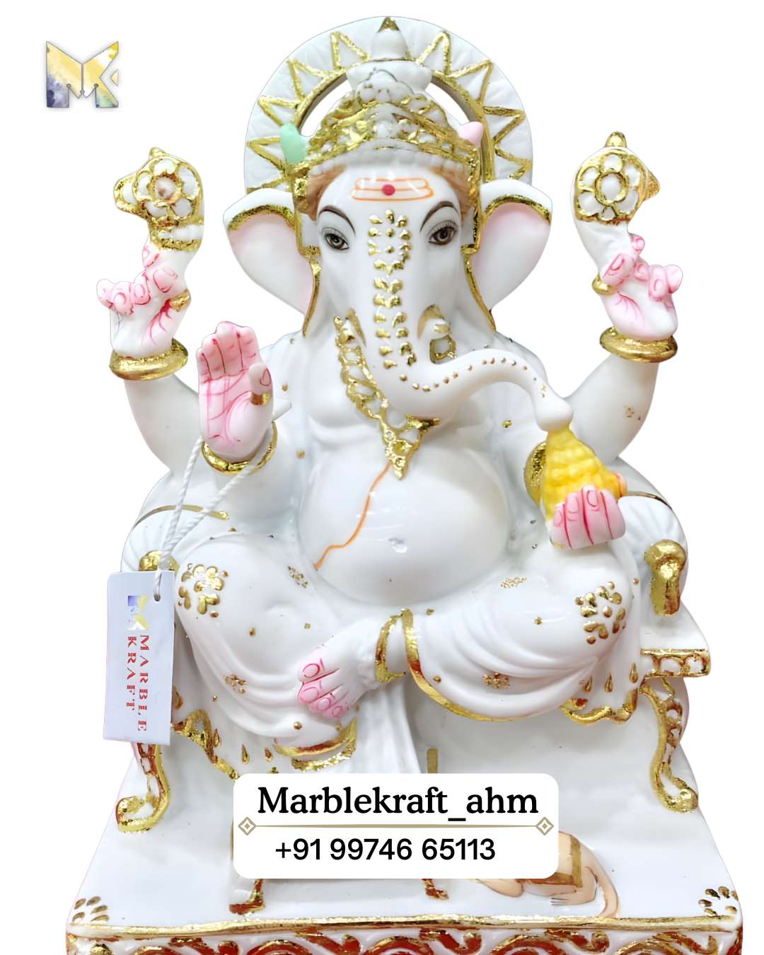Ganpati Ji 12 Marble Dust 002