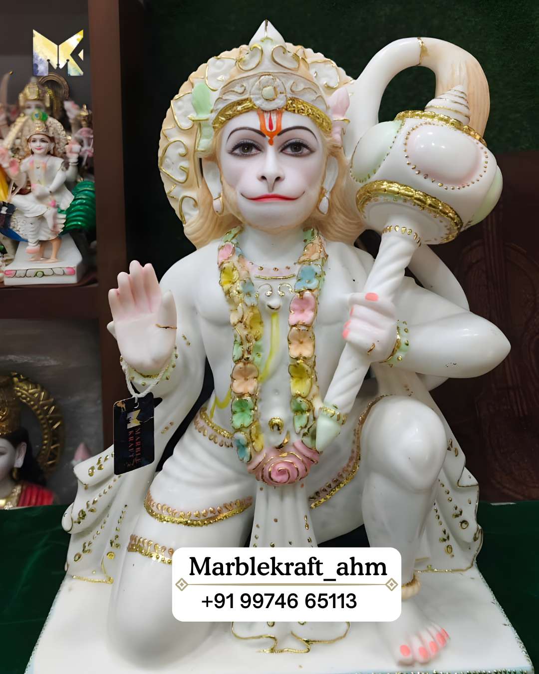 Hanuman Ji 18 Marble Dust