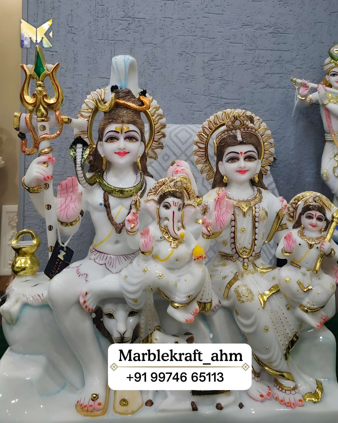 Shiv Parivaar 18 Marble Dust