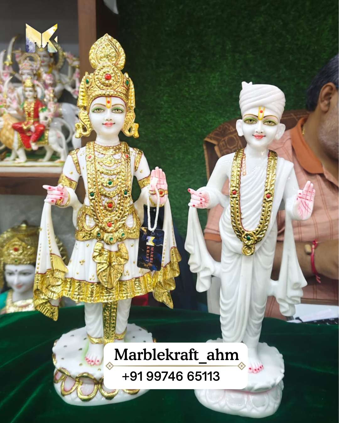 Swaminarayan Bhagwan 18 Marble Dust 003