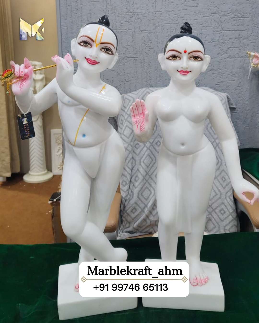 iskcon Radha Krishna 24 Marble Dust
